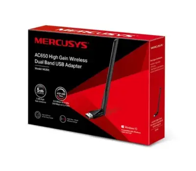 Mercusys AC650 High Gain USB Adapter