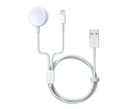 DEVIA 2 In 1 Apple Watch Charging Cable