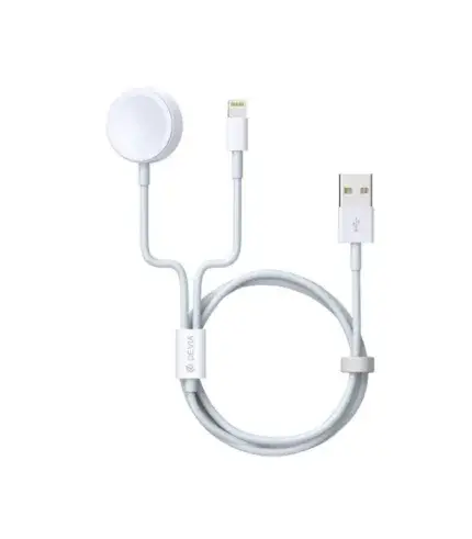 DEVIA 2 In 1 Apple Watch Charging Cable